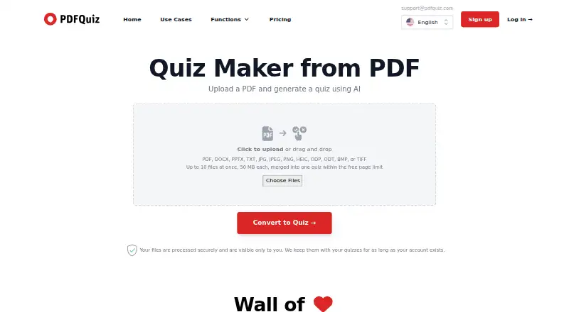 PDFQuiz screenshot