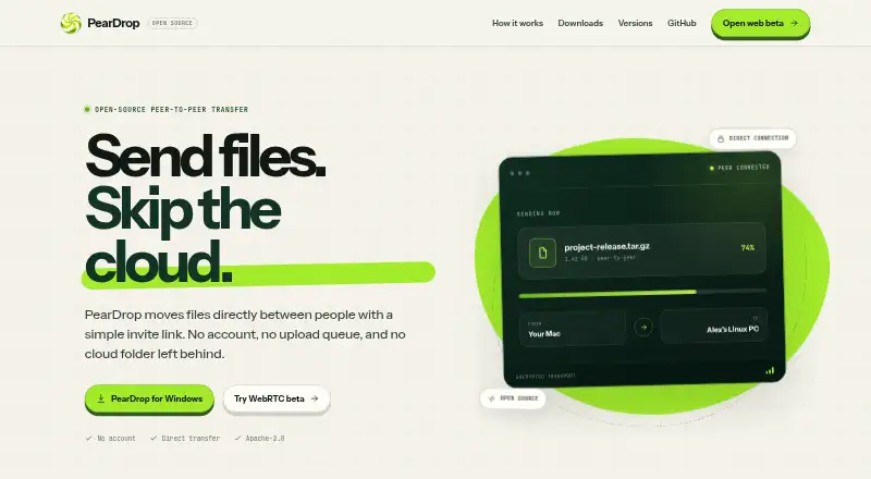 PearDrop screenshot