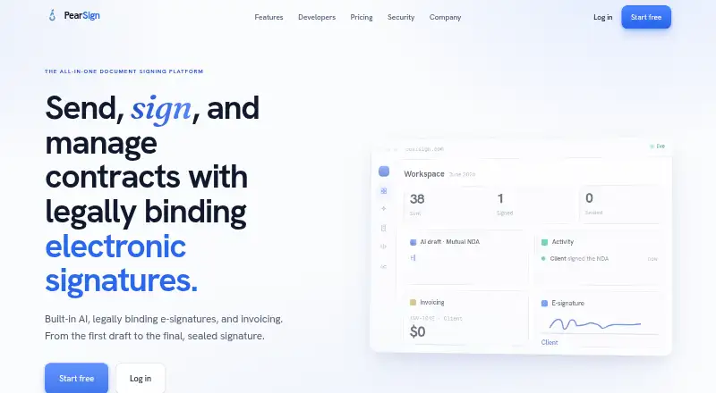 PearSign screenshot