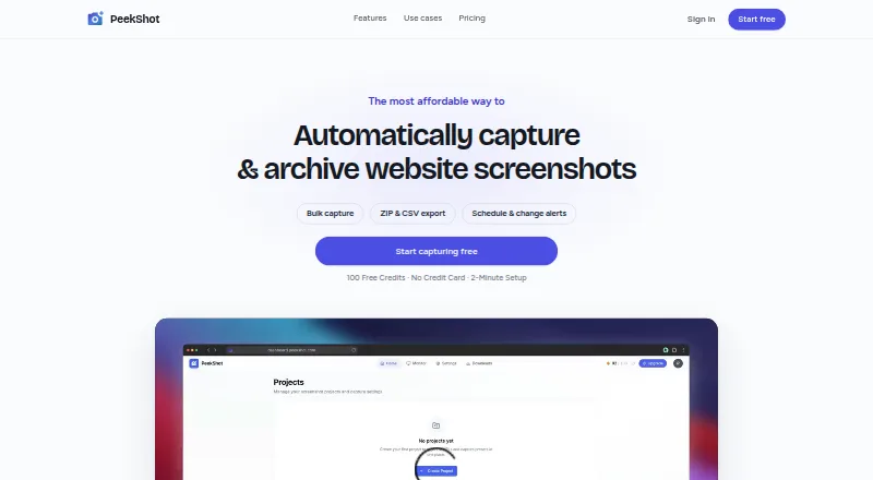 PeekShot screenshot