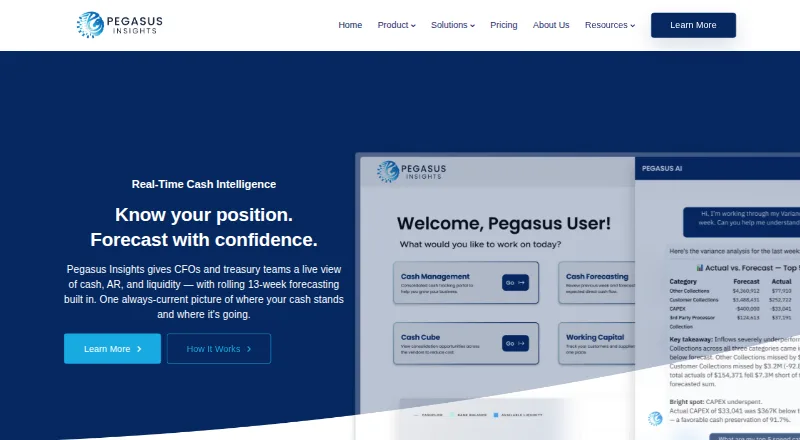 Pegasus Insights screenshot