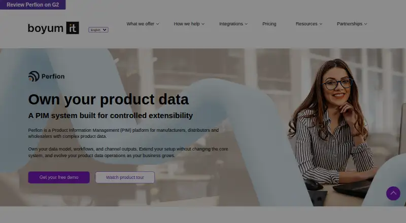 Perfion PIM screenshot