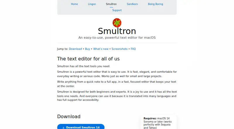 Smultron screenshot