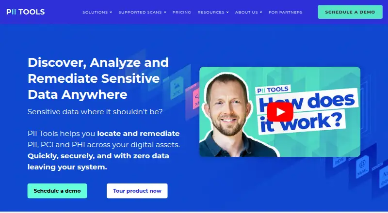 PII Tools screenshot