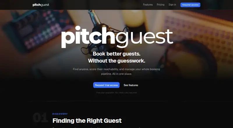 Pitchguest screenshot