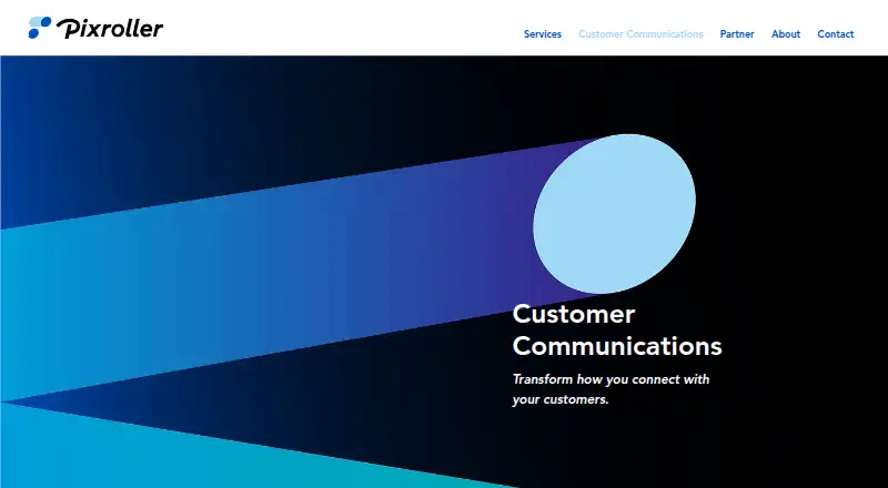 Pixroller Customer Communications Management screenshot