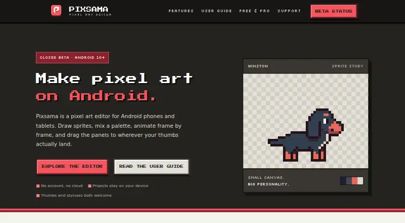 Pixsama screenshot
