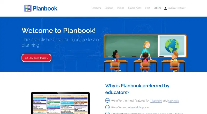 Planbook screenshot