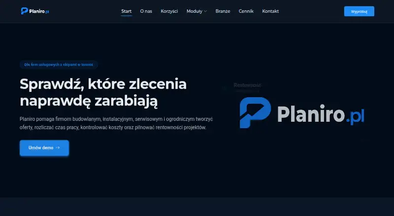 Planiro screenshot