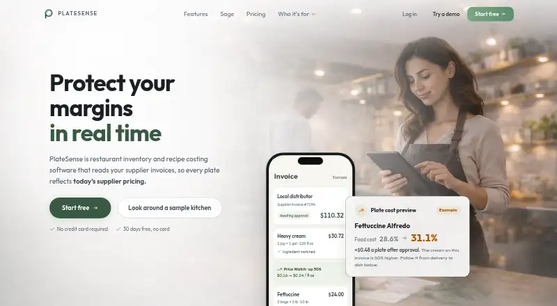 PlateSense screenshot
