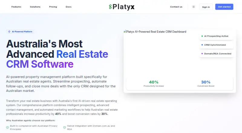 Platyx screenshot