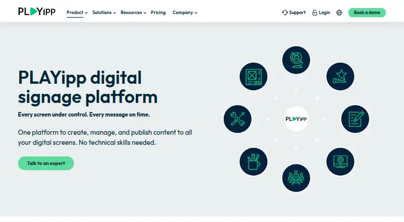 PLAYipp Digital Signage screenshot