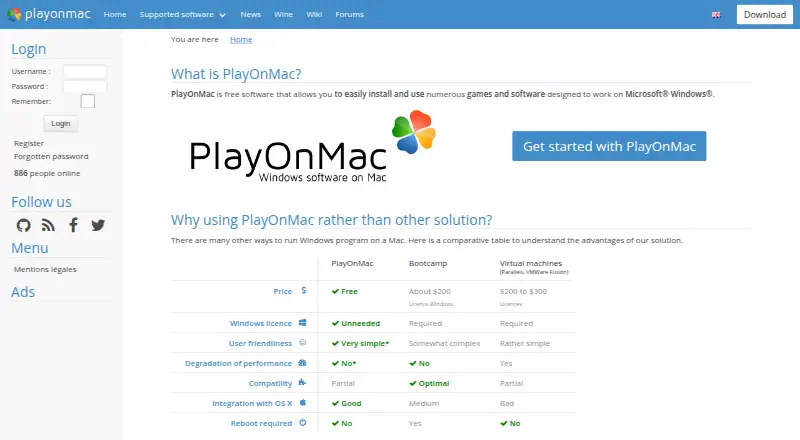 PlayOnMac screenshot