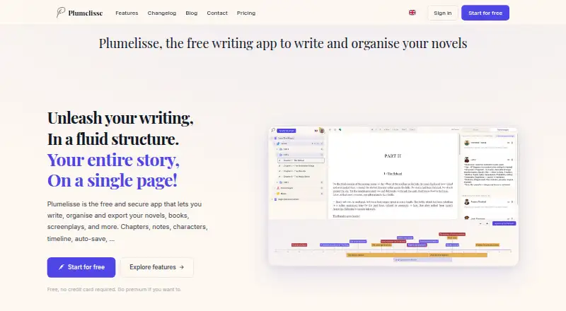 Plumelisse screenshot