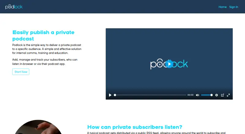 Podlock screenshot