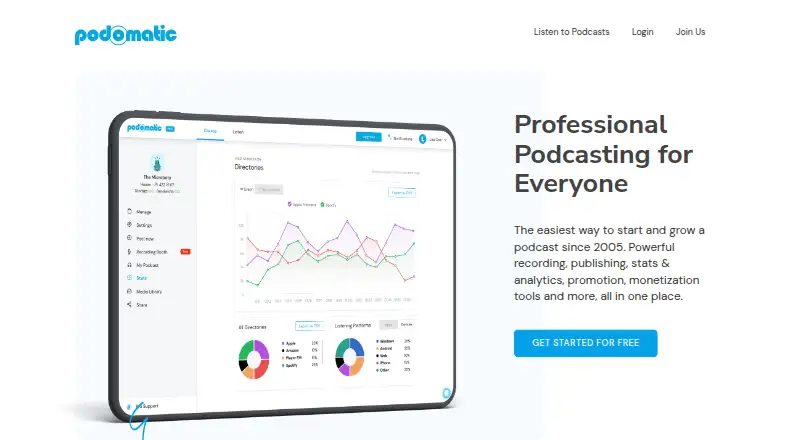 Podomatic screenshot
