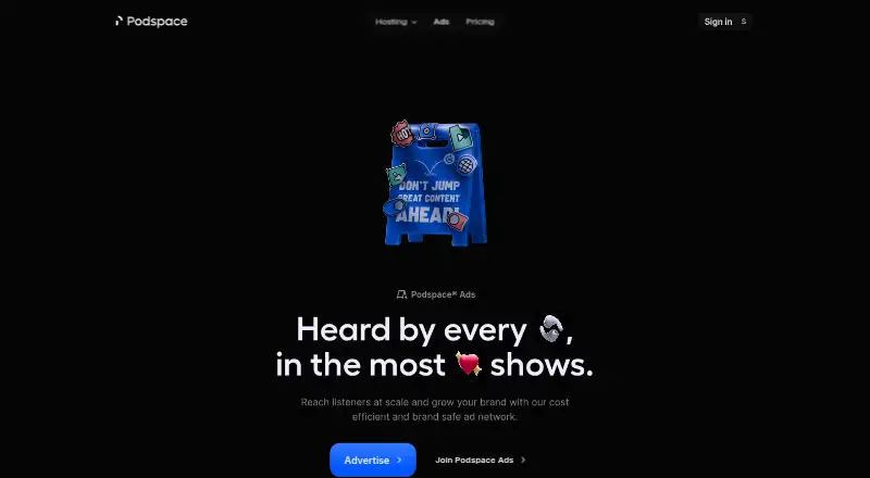 Podspace Ads screenshot