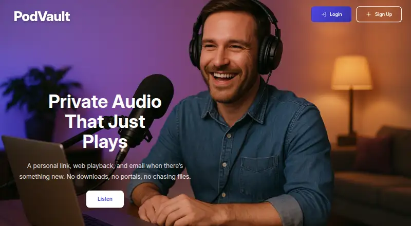 PodVault screenshot