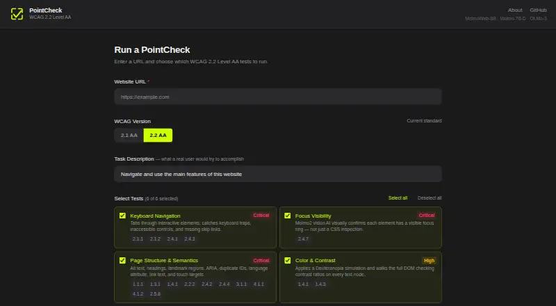 PointCheck screenshot