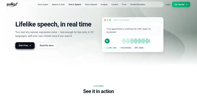 Pollax Text-to-Speech screenshot