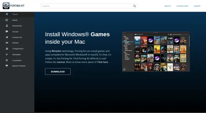 Porting Kit screenshot