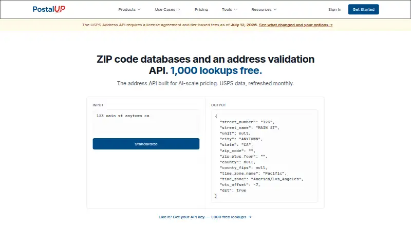 PostalUp screenshot