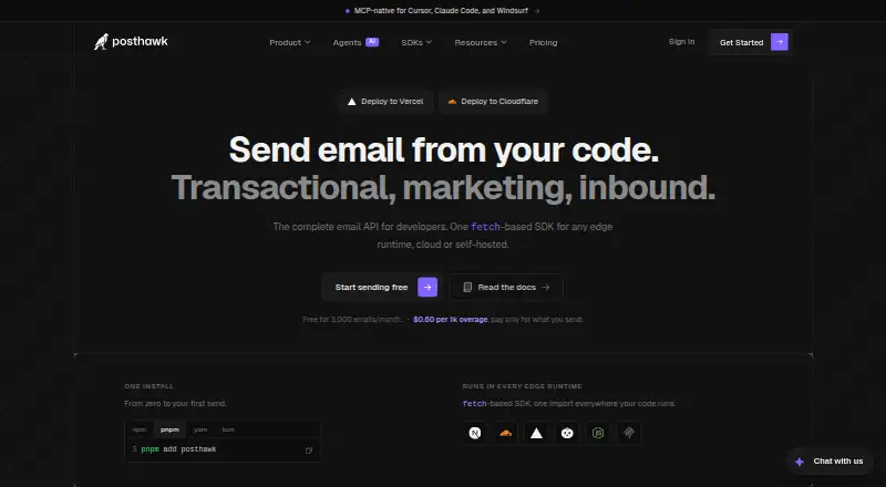 Posthawk screenshot