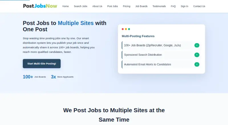 PostJobsNow screenshot