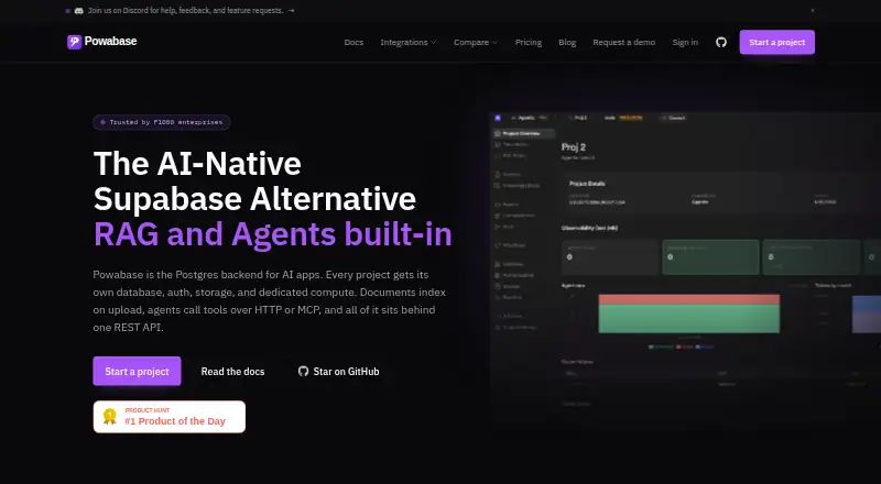 Powabase screenshot
