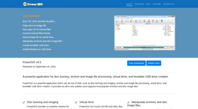 PowerISO screenshot