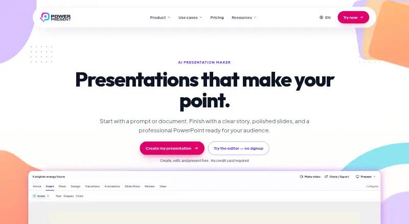 PowerPresent screenshot
