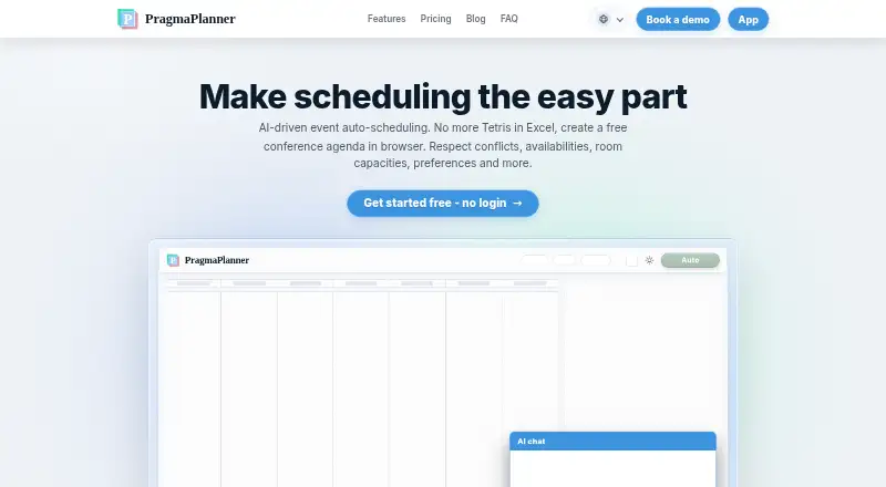 PragmaPlanner screenshot