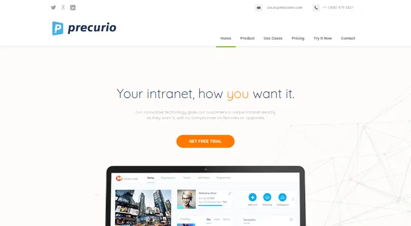 Precurio screenshot