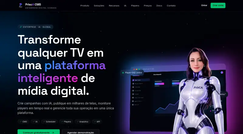PrIscA CMS screenshot