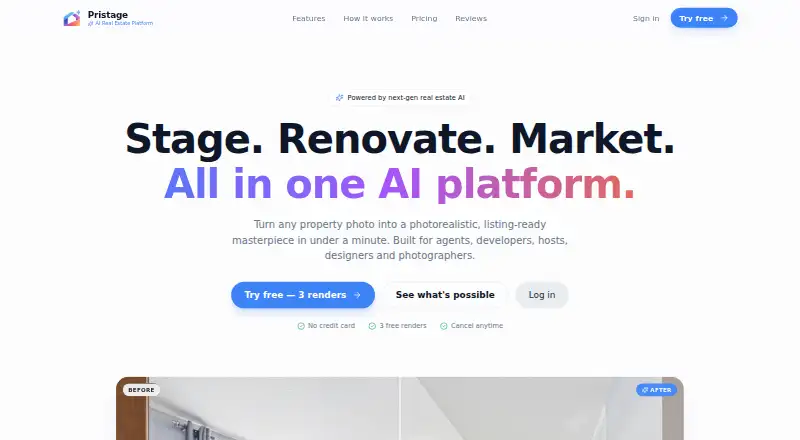 Pristage screenshot