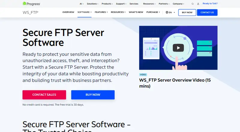 WS_FTP Server screenshot