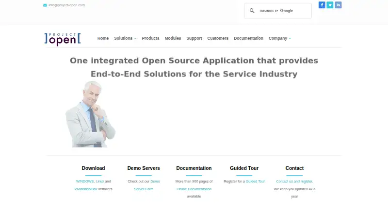 project-open screenshot