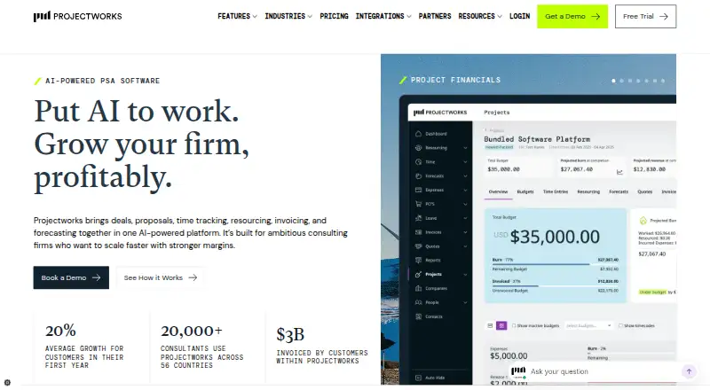 Projectworks screenshot