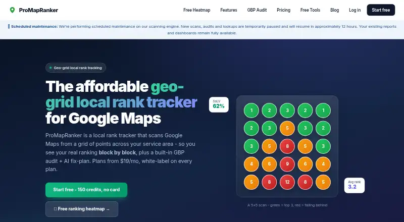 ProMapRanker screenshot