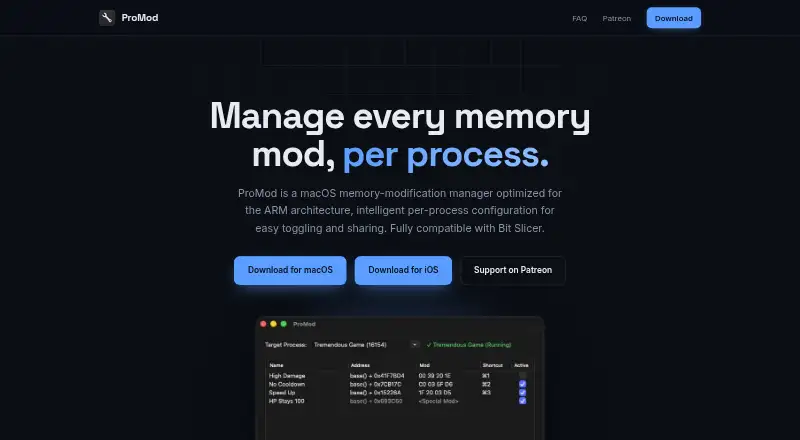 ProMod screenshot