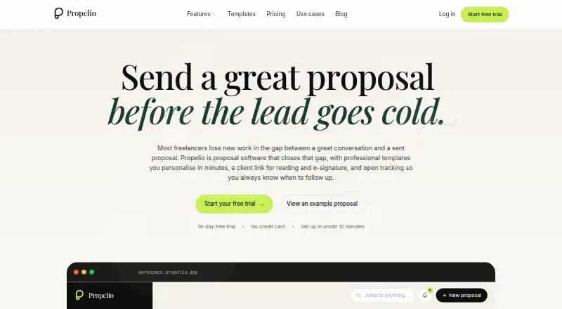 Propelio screenshot