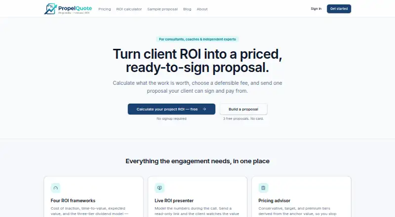 PropelQuote screenshot