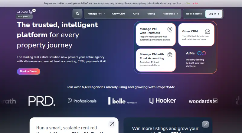 PropertyMe screenshot