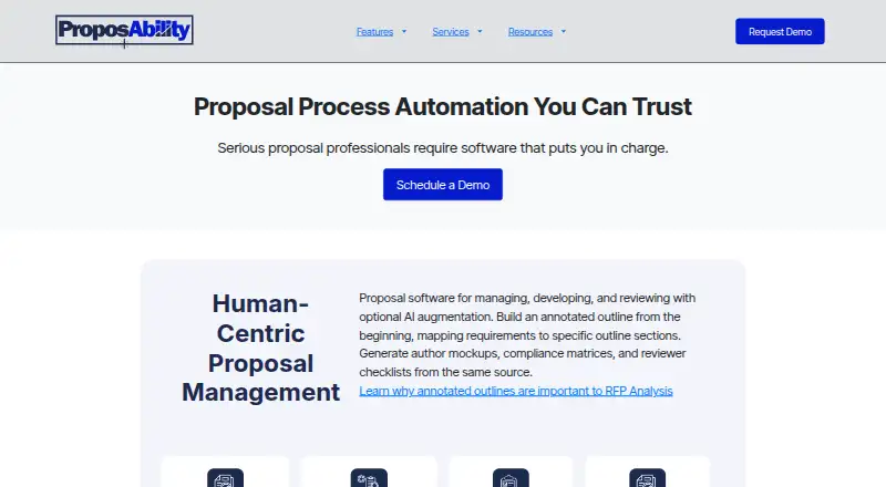 Proposability screenshot