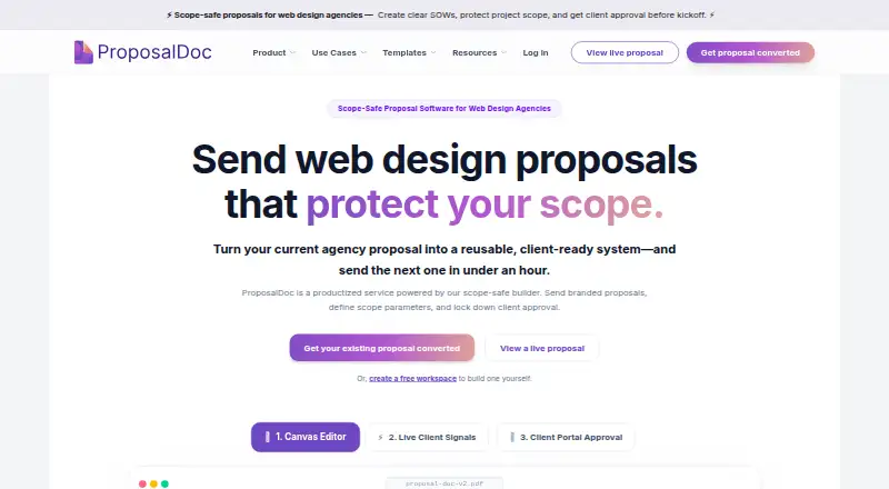 ProposalDoc screenshot