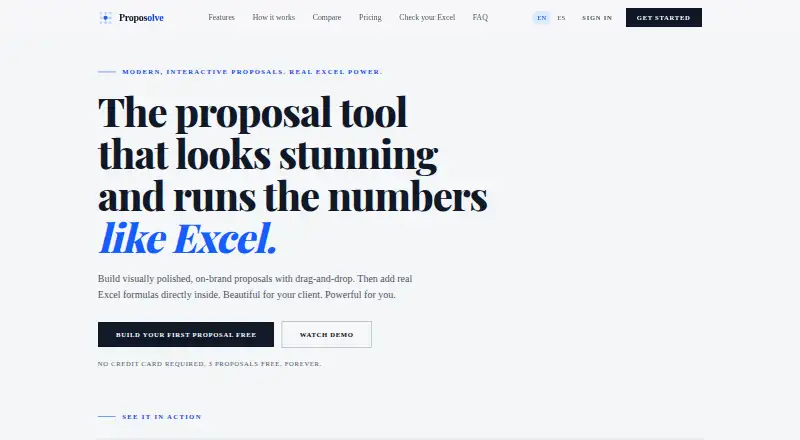 Proposolve screenshot