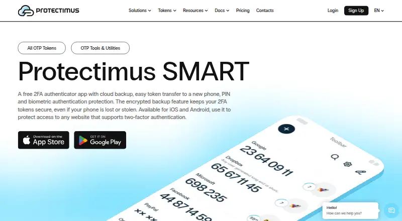 Protectimus SMART screenshot
