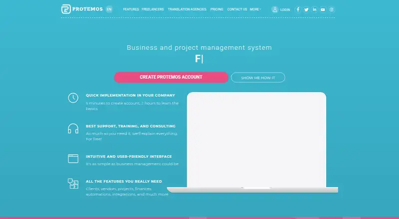 Protemos screenshot