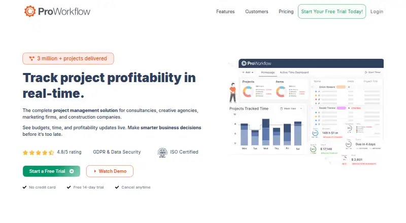 ProWorkflow screenshot