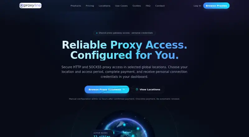Proxyline screenshot